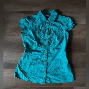 Teal Button Down Shirt